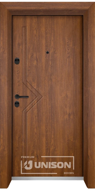 Входна врата Unison Optima 201P, Златен дъб