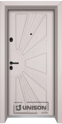 Входна врата Unison Optima 204P, Перла