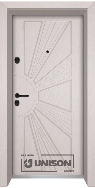 Входна врата Unison Optima 204P, Перла
