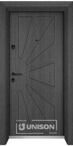 Входна врата Unison Optima 204P, Сив кестен