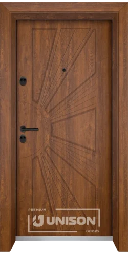 Входна врата Unison Optima 204P, Златен дъб