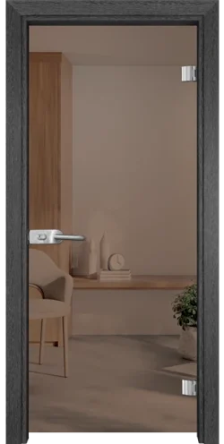 Стъклена Врата Gama Basic G 10-1 Сив Кестен