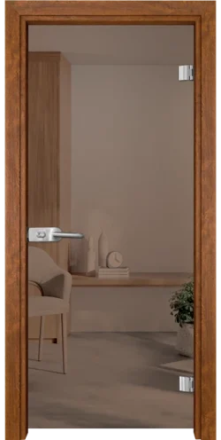 Стъклена Врата Gama Basic G 10-1 Златен Дъб